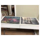 2pcs Jim Gray Flowers scene, & Bridge scene