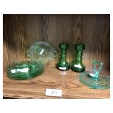 7 pcs depression glassware