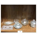 6pcs clear glass candy dishes ++