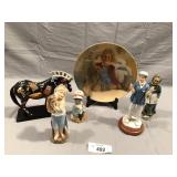 6pcs misc figures, some hand painted!