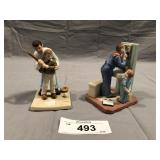Pair of Norman Rockwell figures
