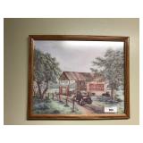 Kay Shannon Coca Cola gas station print