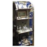 Vintage metal collapsable rack w/4 shelves