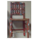 Hand painted chair