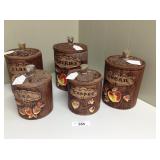 Vintage ceramic canister set