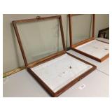 Plexitop lockable wood display/shadowbox