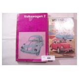 Pair of vintage VW repair manuals