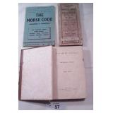 3pcs Vintage books, The Morse Code,  ++
