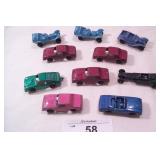 10pcs of Early Tootsie Toy cars