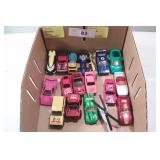 18pcs toy cars, plane and Helo