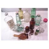 13pcs of early bottles