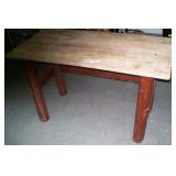 Primitive farm table