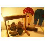 Handmade wood yard decor