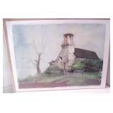 Print from a water color by Mitchell D. Tollie