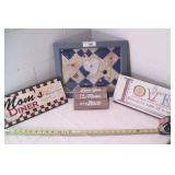 4pcs of home wall decor