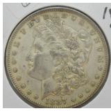 1887 O MORGAN SILVER DOLLAR   XF
