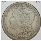 1881 MORGAN DOLLAR  VF