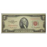 TWO DOLLAR US NOTE  RED SEAL