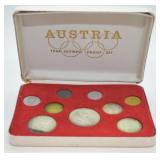 AUSTRIA SILVER PROOF SET   RARE SET