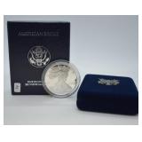 1996 PROOF SILVER EAGLE W BOX PAPERS