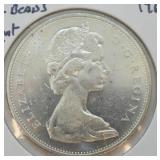 1965 CANADA SILVER DOLLAR CHOICE BU