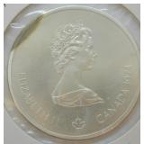 1974 1.6 OZ SILVER CANADA 10 DOLLAR  GEM