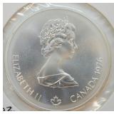 1976 1.6 OZ SILVER CANADA 10 DOLLAR  GEM