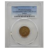 1909 INDIAN CENT PCGS UNC