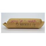 ROLL OF SILVER WAR NICKELS