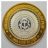.999 SILVER CASINO CHIP