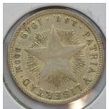 CUBA 1949 SILVER 10 CENT    CHOICE BU