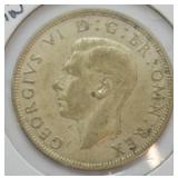 1940 GREAT BRIT SILVER HALF CROWN