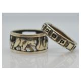 STERLING STACK RINGS