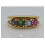 10K GEMSTONE RING