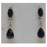 10K SAPHIRE EARINGS