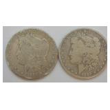 TWO MORGAN DOLLARS