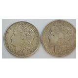 TWO MORGAN DOLLARS