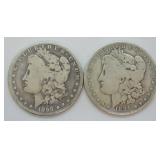 TWO MORGAN DOLLARS