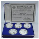 5 1 OZ .999 SILVER BUFFALOS