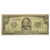 1928 50 DOLLAR REDEMABLE IN GOLD BILL