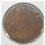 1865 TWO CENT PIECE   G