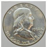 1962 D FRNKLIN HALF DOLLAR  GEM FBL
