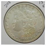 1887 O MORGAN DOLLAR   XF