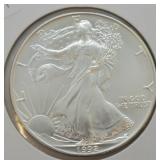 1992 SILVER EAGLE  GEM