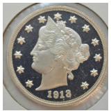 .999 SILVER 1/2 OZ SILVER V NICKEL