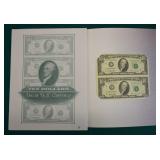 UNCUT 10 DOLLAR BILLS