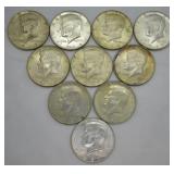10 SILVER HALF DOLLARS  40%