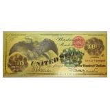 24 Karat Gold leaf 1863 Commemorative