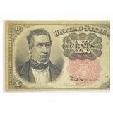 1874 U.S. 10 Cent Fractional Banknote