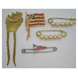 Vintage Pins & Antique Barrette
